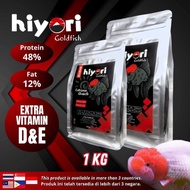 TERBAIK HIYORI GOLDFISH 1KG PAKAN PREMIUM PROTEIN TINGGI IKAN MAS KOKI
