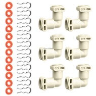 CH* L Shaped Coffee Machine Adapter Replacement Coffee Machine Fluid Connector
