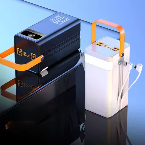 60000 MAh Large Capacity Camping Live Broadcast Outdoor 120W Super Fast Power Bank with Battery Life