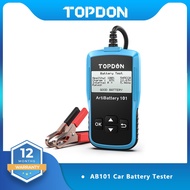 TOPDON AB101 6V/12V Car Battery Tester Voltage Battery Test Auto Charger Analyzer 2000CCA Car Cranking Charging Circut Tester