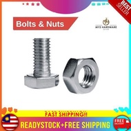Cap Nut & Carriage Bolt M8 M10 Aluminium Gate Panel Skru Pagar Gate