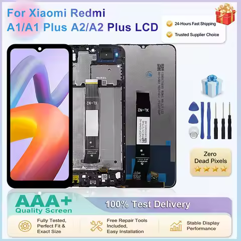 6.52" IPS For Xiaomi Redmi A1 LCD A2 Display Touch Panel Digitizer For Redmi A2 Plus A2+ LCD A1 Plus