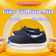 Giày Vải Bata Asia Có Cột Dây Màu Xanh