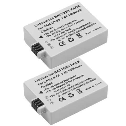 7.4V 1500mAh LP-E5 LPE5 LP E5 Camera Battery For Canon EOS EOS Rebel XS, Rebel T1i, Rebel XSi, 1000D