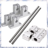 (NDPB) Horizontal Linear Bearing Slide Set 8mm Dia Linear Motion Bearing Slide Bushing 200mm Linear