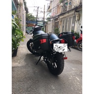 Legend 200 side trunk Givi E22N side trunk with red light, with bag SBL2000 sidebag, genuine Givi