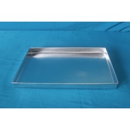BAKING TRAY - ALUMINIUM CAKE TIN (10" X 14") (HEIGHT 1") (1 SET = 2UNIT INSIDE)