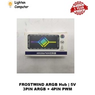 【NEW】 FROSTWIND ARGB Hub | 5V 3PIN ARGB + 4PIN PWM | PC Case Fan Controller | Remote Light Sync ARGB