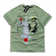 kaos distro anak motif ikan koi tancho kohaku apparel hobby motif koi