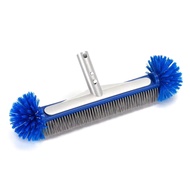Swimming Pool Brush with Corner Cleaning Brush Hemispherical Bristles Easy to Install Swimming Pool