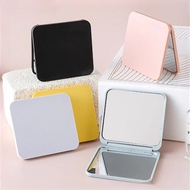 Mini Square Makeup Mirror Portable Double-sided Vanity Mirror Cosmetic Vanity Foldable Pocket Mirror