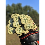 GOLF Iron Cover Portable 10pcs GOLF Club Cover Protective Cover Wooden Push Iron Head Cover Ball Hea