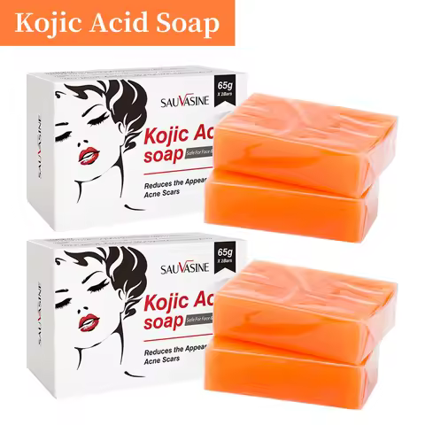 2/4PCS Kojic Acid Soap Face Body Care Handmade Soap For Women Men Facial Foam Cleansing Moisturizing