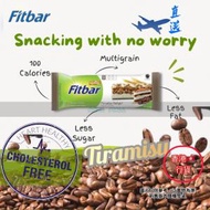 Fitbar - 『直送』Tiramisu Fitbar *不含膽固醇*穀物棒(22g)wheat sticks 提拉米蘇麥纖棒 #補充體能 #早餐 #可可球