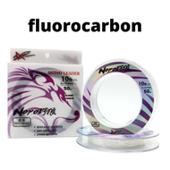 Senar Pancing Leader Noro Fluorocarbon Panjang 50 meter - Senar Fluoro Carbon Ultra Strong Tali sil