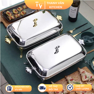 Khay Inox hấp cá hải sản thú rừng sang trọng (TV105)