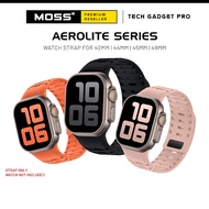 MOSS AeroLite Magnetic Silicon Soft Watch Strap Band for Apple Watch 42mm / 44mm / 45mm / 49mm