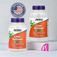 NOW Foods Liver Refresh Liver Health and Antioxidant Wellness Support VegCaps 90s 180s