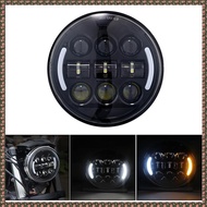 (JPTZ) 45W 5.75 Inch Headlight LED Round Head Light Lamp High Low Beam Projector with DRL Turn Signa