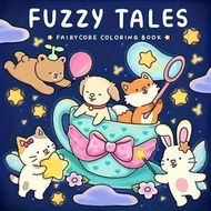 1pc Fuzzy Tales Fairycore Colouring Book:52 Page Easy Coloring Book For Adults And Teens, Super Cute