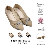 Women's shoes【 Hill  BB 30 】Size 36 ~ 41 Pointed Toe Shoes Women Fashion Comfortable Low Heel (1-3 c