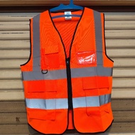 POLYESTER ID CARD SAFETY VEST (HI-VIS VEST) (all sizes)