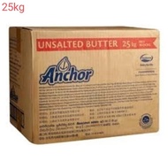 PTR Anchor unsalted butter 25kg mentega tawar