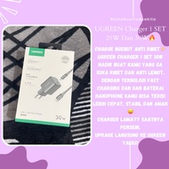 UGREEN CHARGER SUPER FAST CHARGING 25W 30W PD TYPE C TO TYPE C