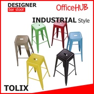 Highback Tolix Bar stool Bar-08 ★ Designer dining stool  ★ 60-80cm Bar Chair ★ Pub and restaurant ★ High Chair ★ Many Colours