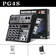 PG4S 16DSP mixer profesional 4/6 channel dukungan bluetooth/USB/MP3/PC playback peralatan rekaman rumah alat musik koleksi bernyanyi dj menggunakan