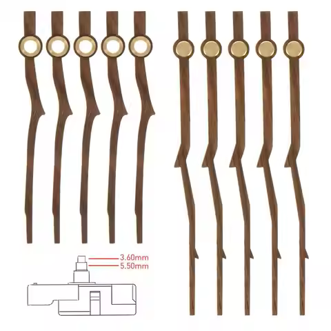 5 set Wooden Clock Hands Durable Clock Hands Home Clock Parts Clock Diy Parts Clock Accessories Wall