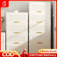 IKEA Foldable Drawer Storage Cabinet Multifunction Home Kitchen Cabinet Almari Dapur Bertutup 储物柜