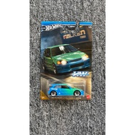 Hotwheels- 99 Honda Civic Type R [ EK9 ] / Civic Falken