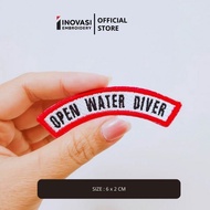INVSI-78 OPEN WATER DIVER EMBROIDERY BADGE PATCH COMPUTER LOGO EMBROIDERY