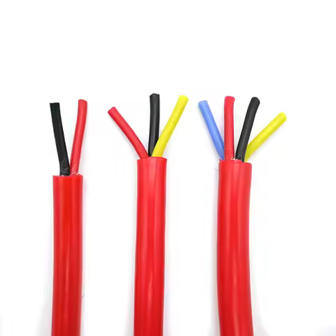 High Temperature Silicone Rubber Cable 2 3 4 5 Core 1mm² 1.5mm² 2.5mm² Multicore Flexible Silicon Po
