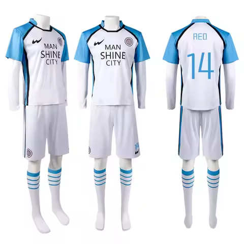 Anime Blue Lock Mikage Reo Cosplay Costumes MAN SHINE CITY Team Jersey Nagi Seishiro Soccer Set Chig