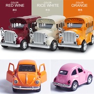 Alloy car / simulation / mini / double-decker bus / sound and light car / children#39s toy beetle