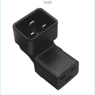 YAAN IEC320 C20 Male to IEC320-C19 Female Adapter Kettle Plug 3-pin Connectors