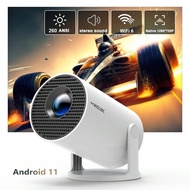 HY300 Pro Android 11 Projector, 260 Lumens Brightness, WiFi 6, Bluetooth 5.0, Allwinner H713 Chip, S