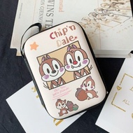 Cute squirrel External Hard Drive Case PU Leather Shockproof Carrying Pouch Bag for SD Memory Cards, Charger, Data Cable, Earphone