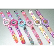 #PONY# BARBIE # LOL#  JAM TANGAN KANAK-KANAK ADA LAMPU DAN MUSIK