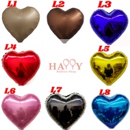 18inci Belon Berbentuk Hati ( Love ) Berkilat