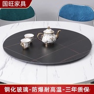 Turntable Dining Table Simple Round Desktop Household Marble Kitchen Rock Table Rotatable Panel Roun