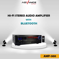 ADVANCE AMP-300 High Fidelity Amplifier Sound System Ampli Karaoke Equalizer Bluetooth Stereo