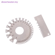 DWMY 0-36 Round AWG SWG Wire Gauge Thickness Ruler Gauge Diameter Stainless Steel Measurer Tool Weld