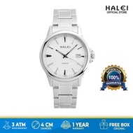 Jam Tangan Pria Rantai Stainless Steel Halei Original Tahan Air