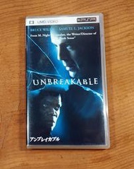 PSP VIDEO UMD日版2區影片- 電影 驚心動魄 UNBREAKABLE（7-11取貨付款）