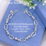 925纯银手链链/AB1064(925 Silver Bracelet)Rantai tangan perak 925