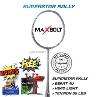 Original Maxbolt Super Star Rally 35 Lbs Badminton Racket