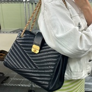 ✨Chanel 2.55 牛皮鏈條tote 98新 經典復古 容量Max🖤